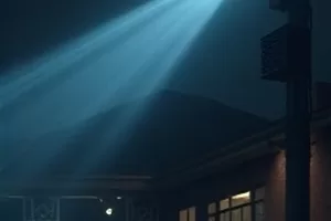 《第七码头》封面，清晨码头木栈道上一只橘猫蹲在栏杆边